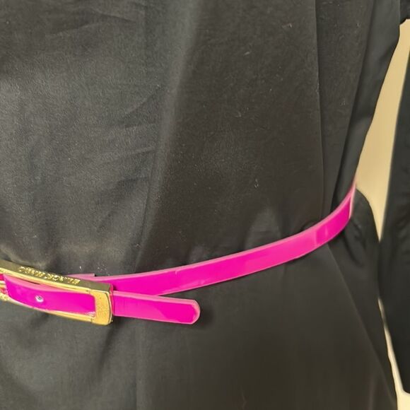 🇨🇦🎀 Judith & Charles black v neck sheath dress 3/4 sleeves 2 - Picture 16 of 16